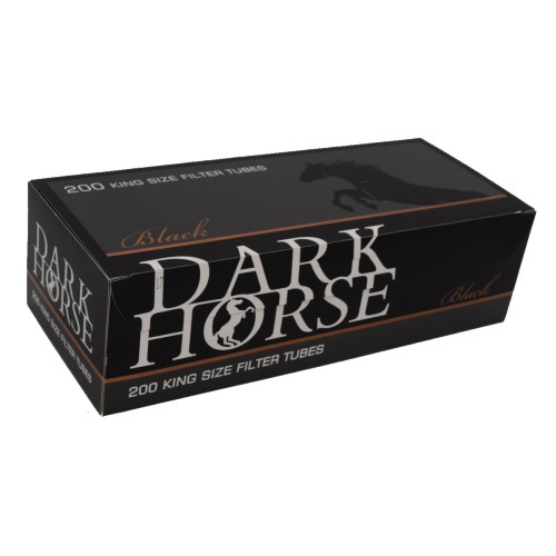 Сигаретные гильзы DARK HORSE Black, 200шт