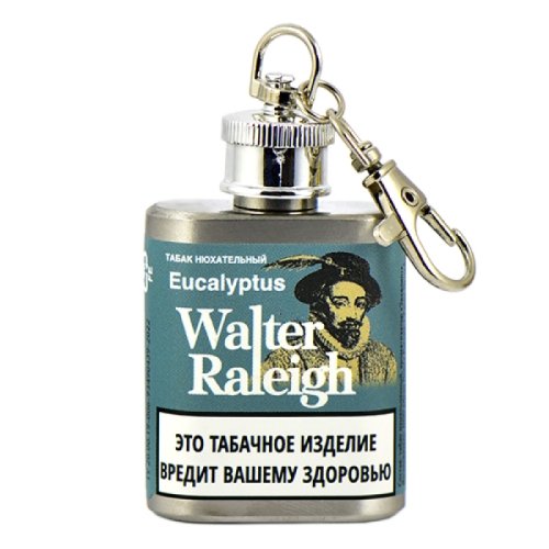 Нюхательный табак Walter Raleigh - Eucalyptus (10 гр), металлическая фляга