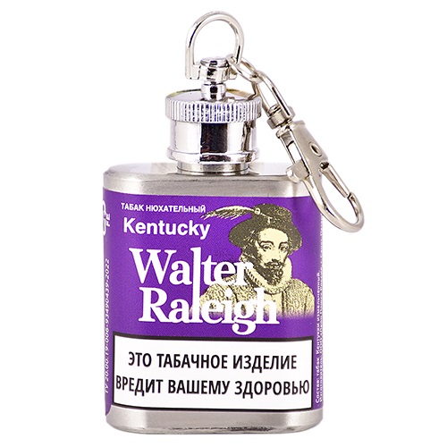 Нюхательный табак Walter Raleigh - Kentucky  (10 гр), металлическая фляга