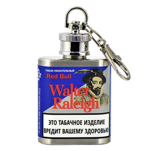 Нюхательный табак Walter Raleigh - Red Bull    (10 гр), металлическая фляга