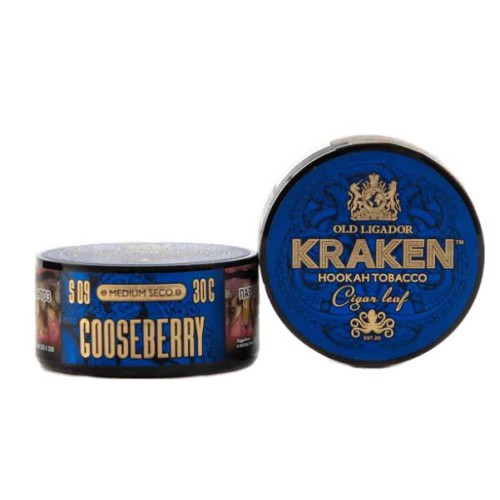 Табак для кальяна Kraken Medium Seco - Gooseberry (Крыжовник), 30 гр.