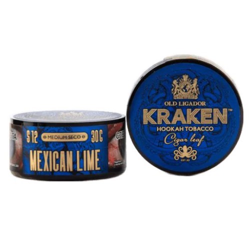 Табак для кальяна Kraken Medium Seco - Mexican lime (Мексиканский Лайм), 30 гр.