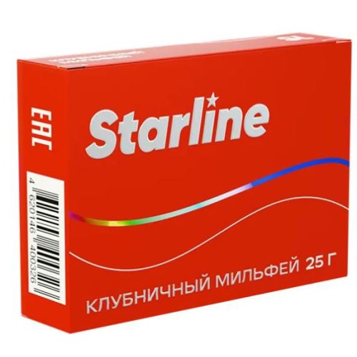 Табак для кальяна Starline - Клубничный Мильфей, 25 гр