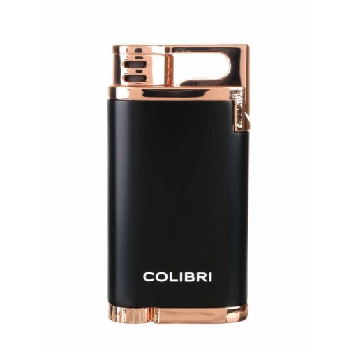 Зажигалка сигарная Colibri Belmont, черная-розовое золото