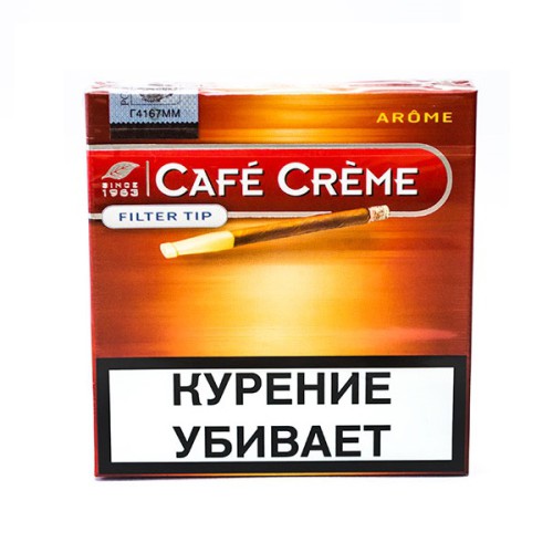 Cигариллы Cafe Creme Filter Tip Arome *10 (картон)