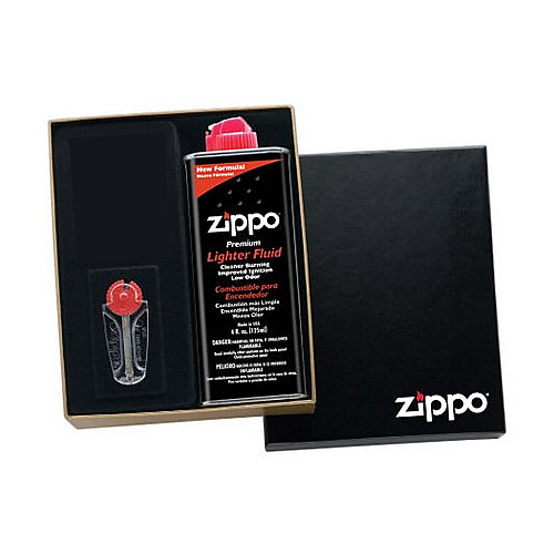 Подарочная коробка Zippo (кремни + топливо, 125 мл + место для зажигалки) 50R